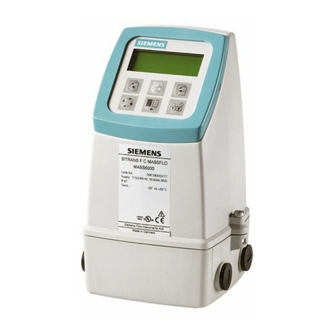 Siemens SITRANS F C MASSFLO MASS 2100 User manual