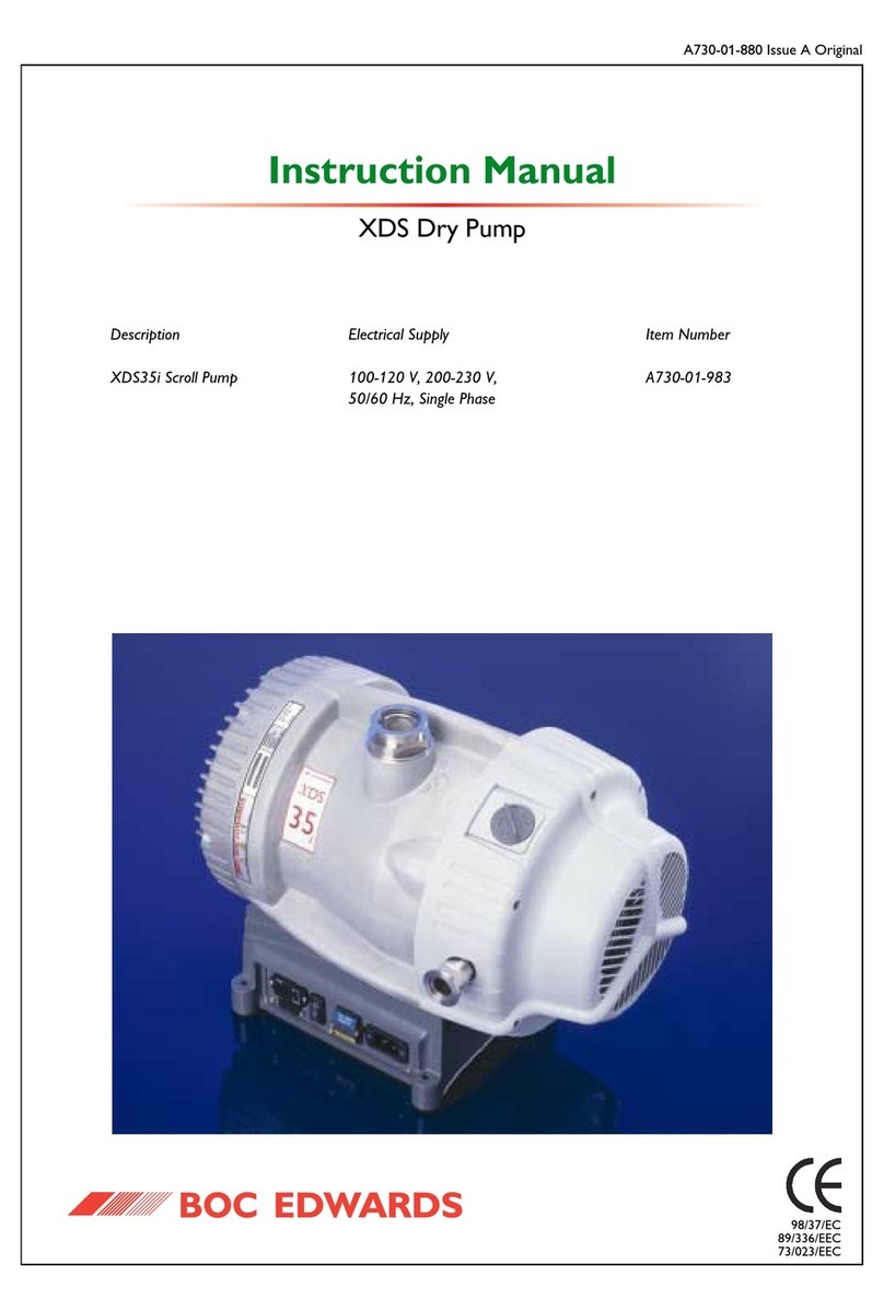 BOC Edwards XDS35i User manual