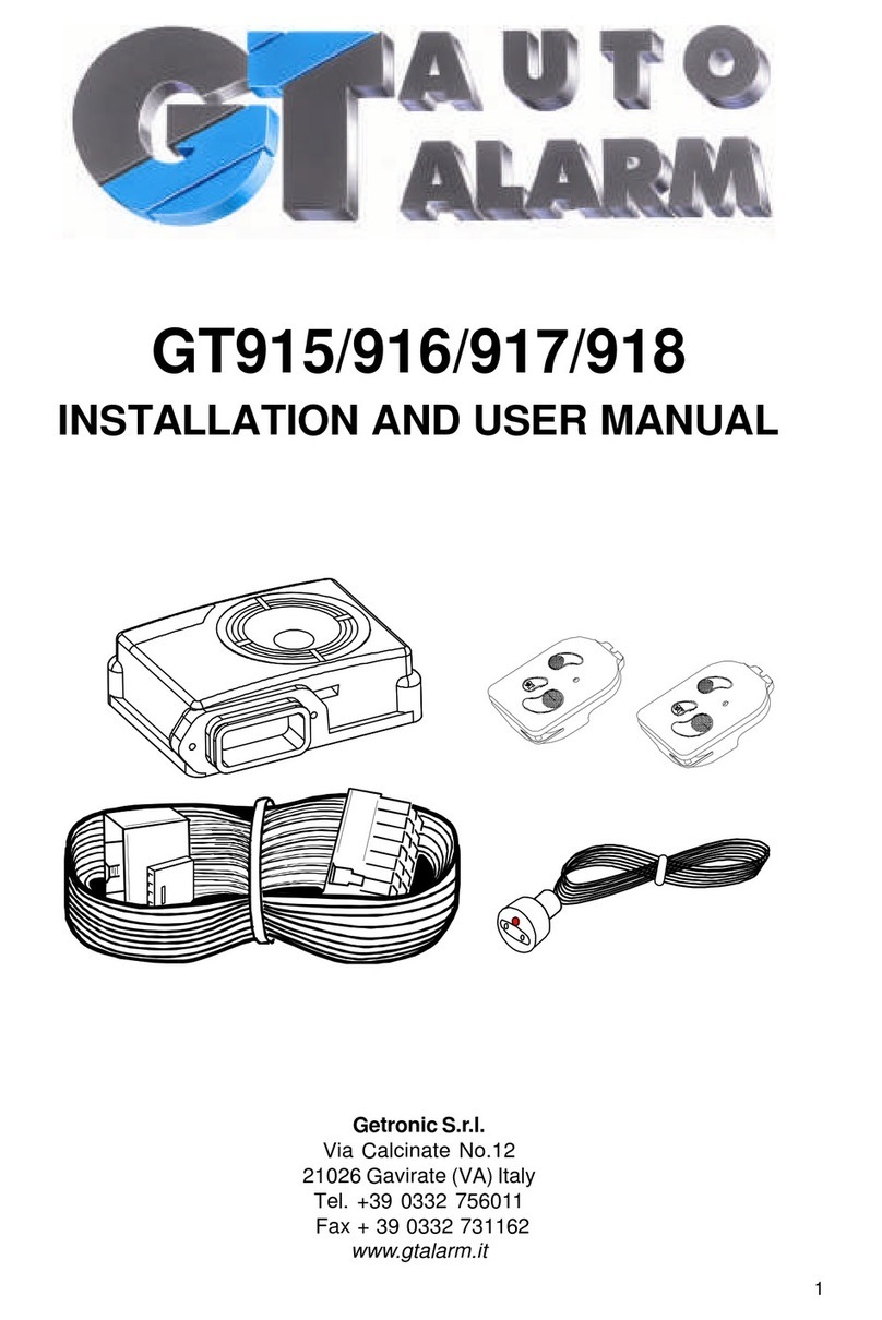 Getronic GT915 Installation and user manual
