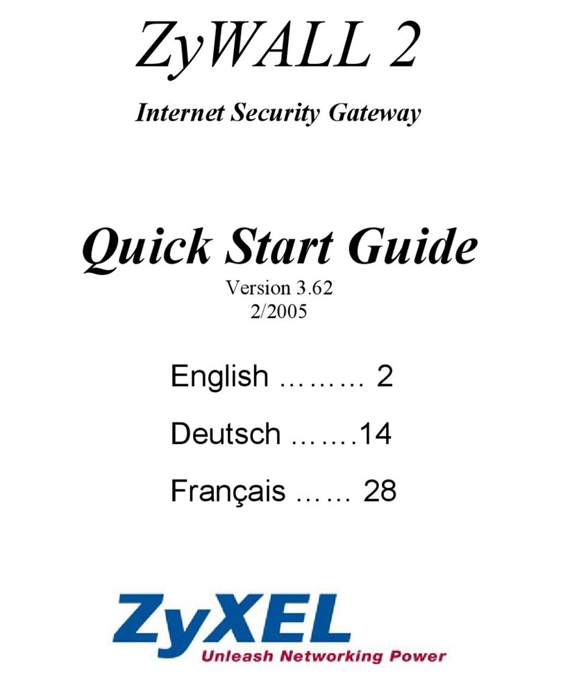 ZyXEL Communications ADSL 2+ Security Gateway quick start guide ZyXEL Communications ADSL 2+ Security Gateway quick start guide