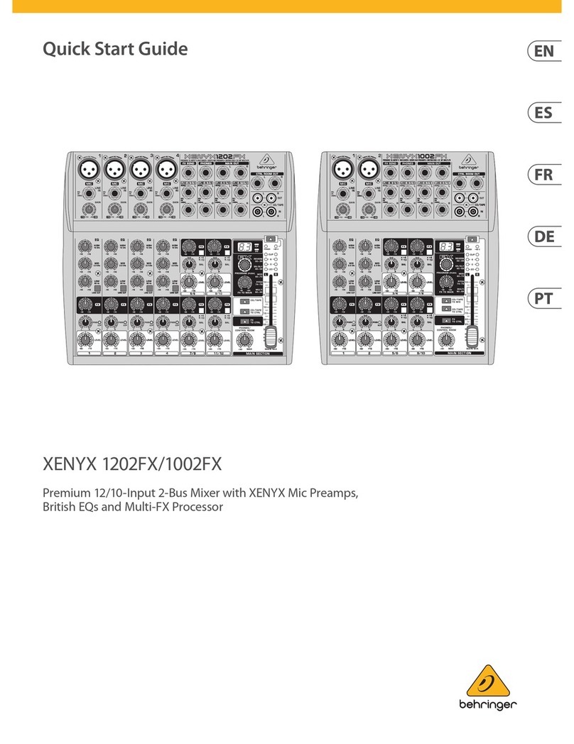 Behringer XENYX 1202FX User manual