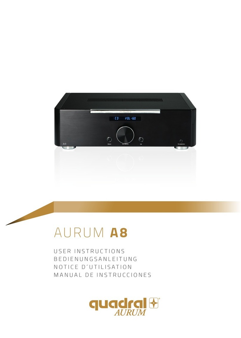quadral AURUM A8 User instruction