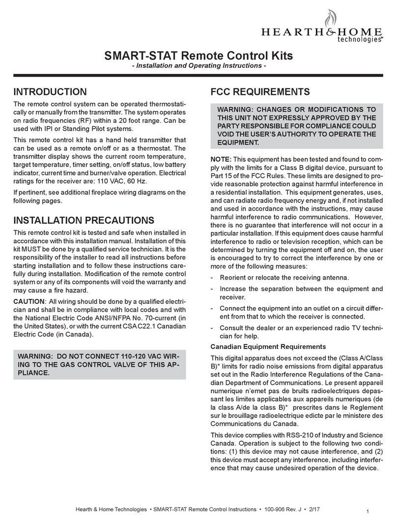 Hearth and Home Technologies SMART-STAT User manual