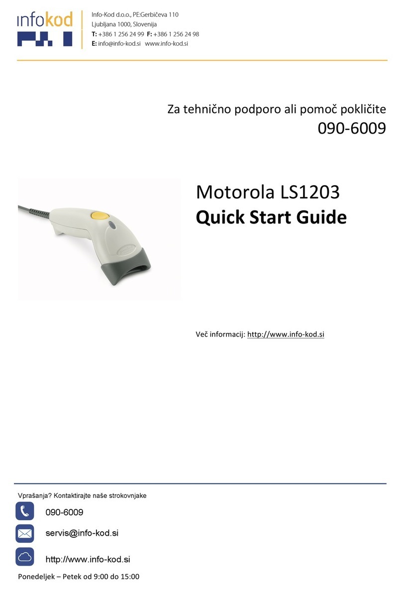 Motorola Symbol LS1203 User manual