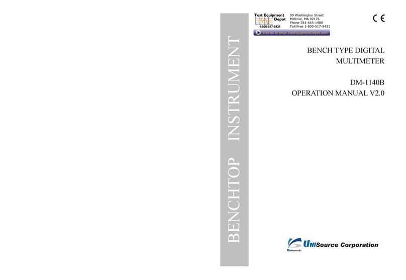 UNISource Corporation DM-1140B Operation manual
