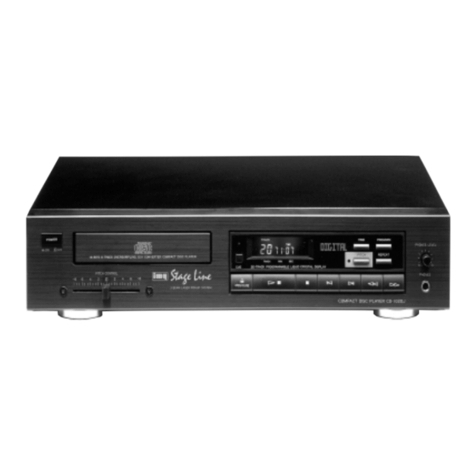 IMG STAGE LINE CD-102DJ Instruction manual and use