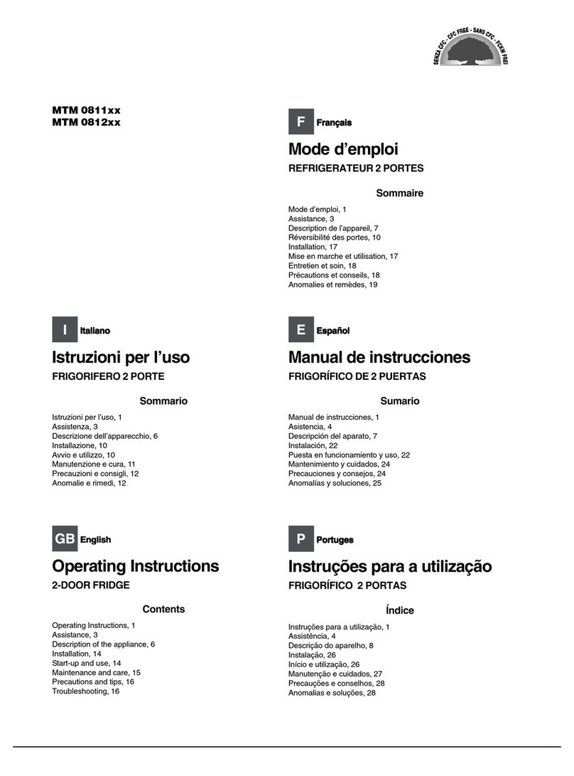 Hotpoint MTM 0811 Series User manual