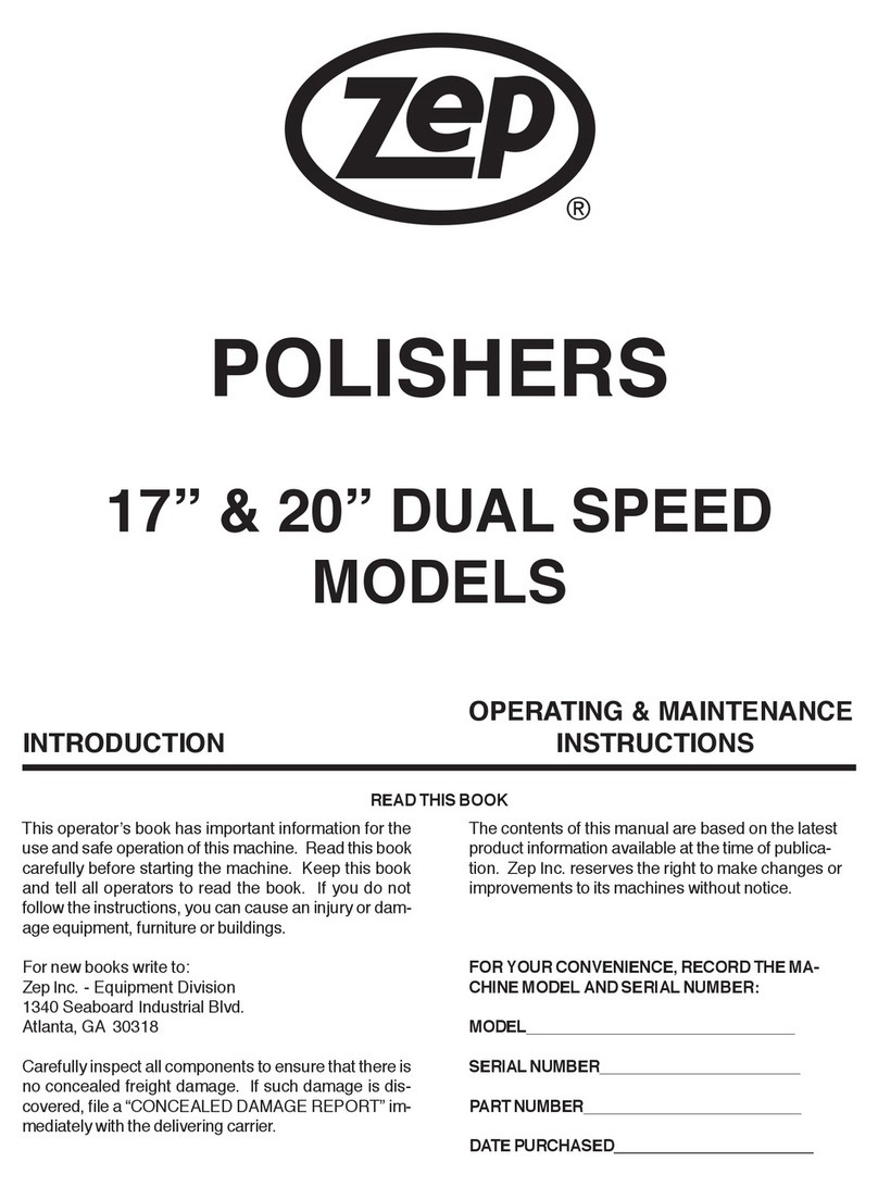ZEP 17'' dual speed Operating and maintenance instructions