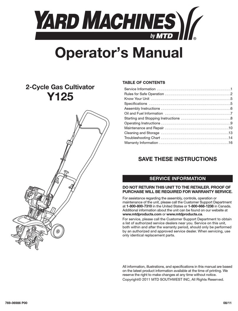 Yard Machines F-49E Operator's manual