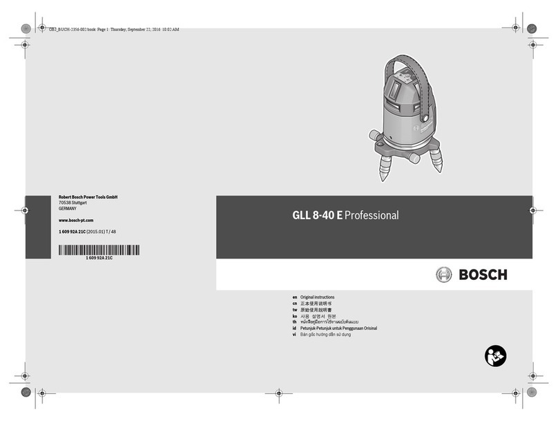 Bosch GLL 8-40 E Professional User manual