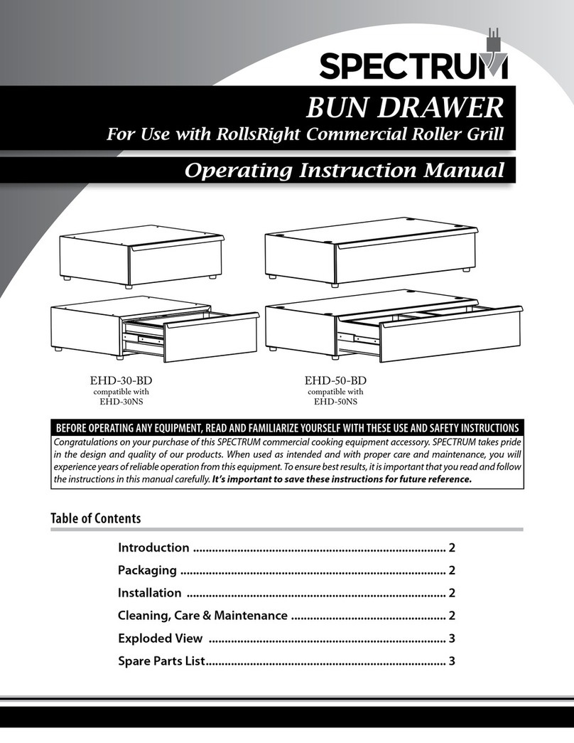 Spectrum EHD-30-BD Operating instructions manual