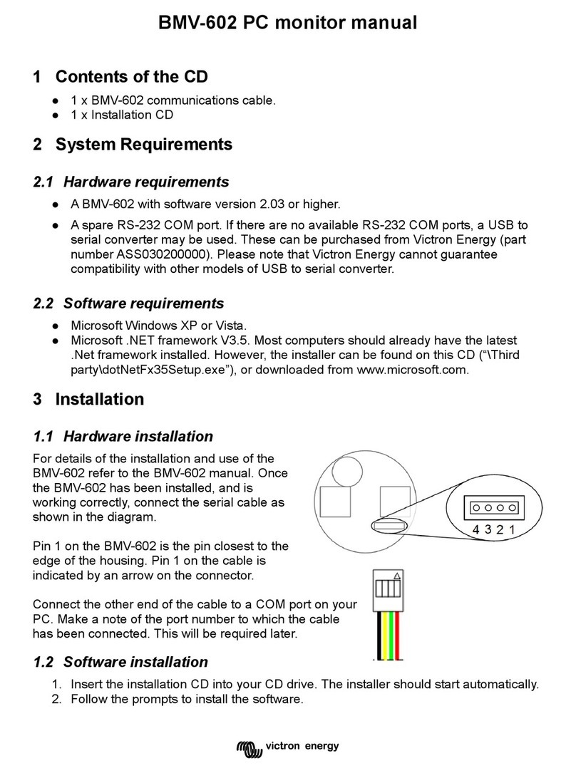 Victron energy Blue Power BMV-602 User manual