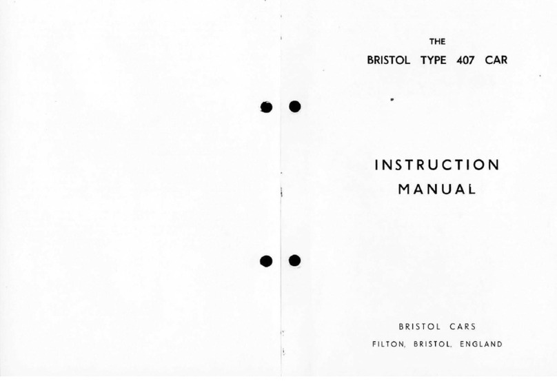 Bristol Cars 407 instructions