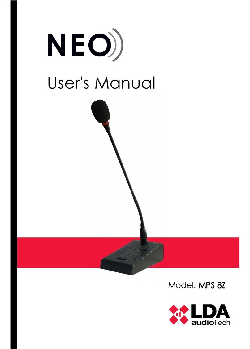 LDA Audio Tech NEO MPS 8Z User manual