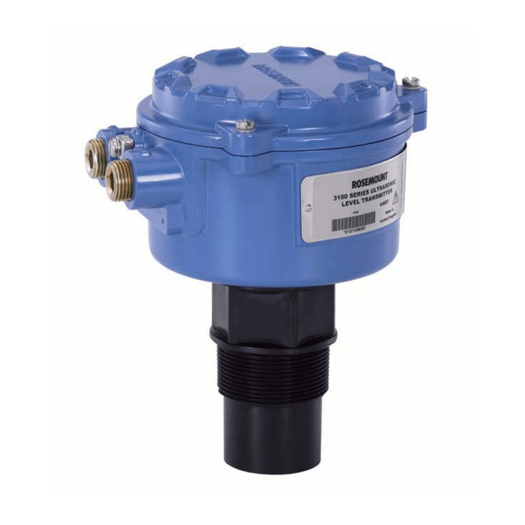 Emerson Rosemount 3100 Series Quick installation guide