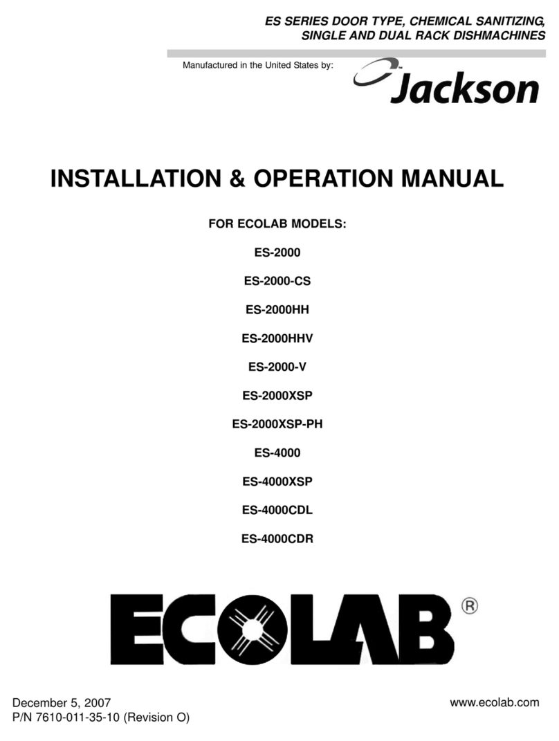 Jackson ECOLAB ES-2000 User manual