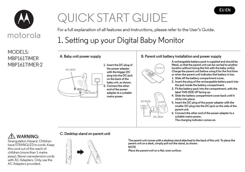 Motorola MBP161TIMER quick start guide
