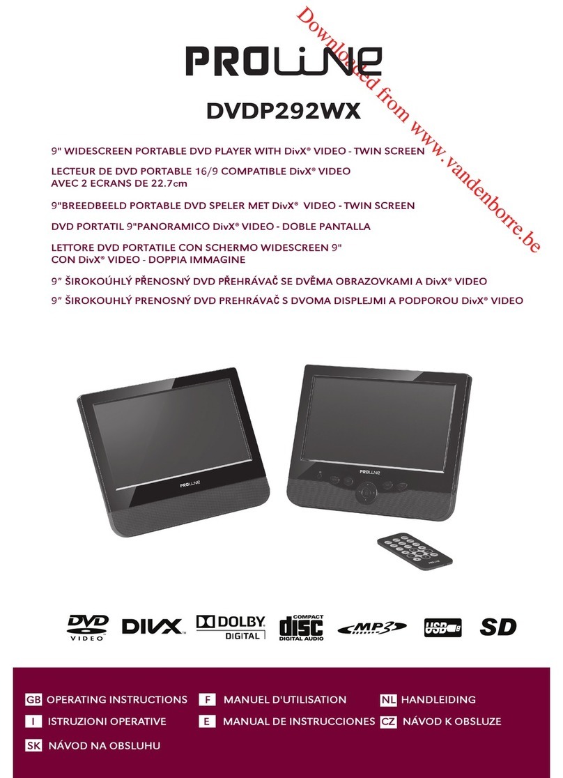 Proline DVDP292WX operating instructions