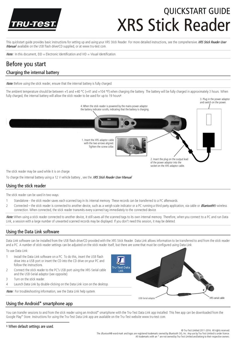 Tru-Test XRS User manual