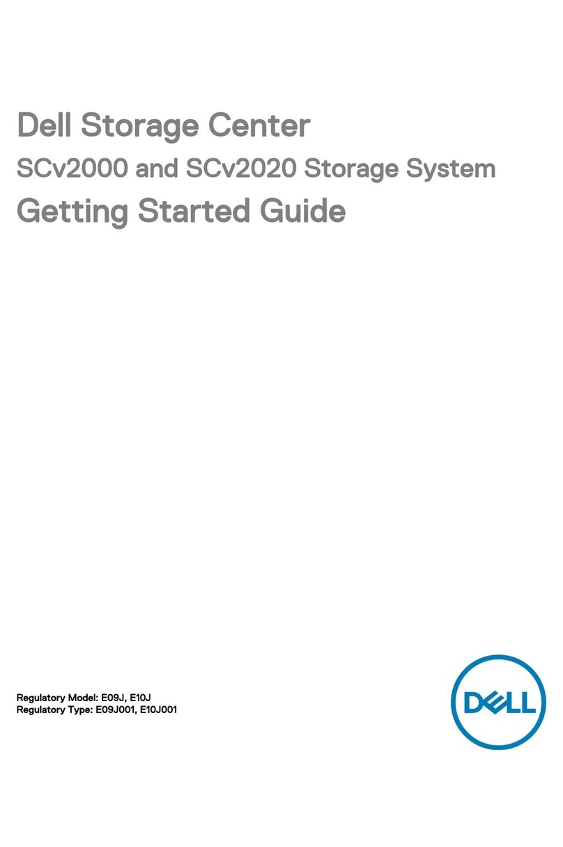 Dell Storage Center SCv2000 User manual Dell Storage Center SCv2000 User manual