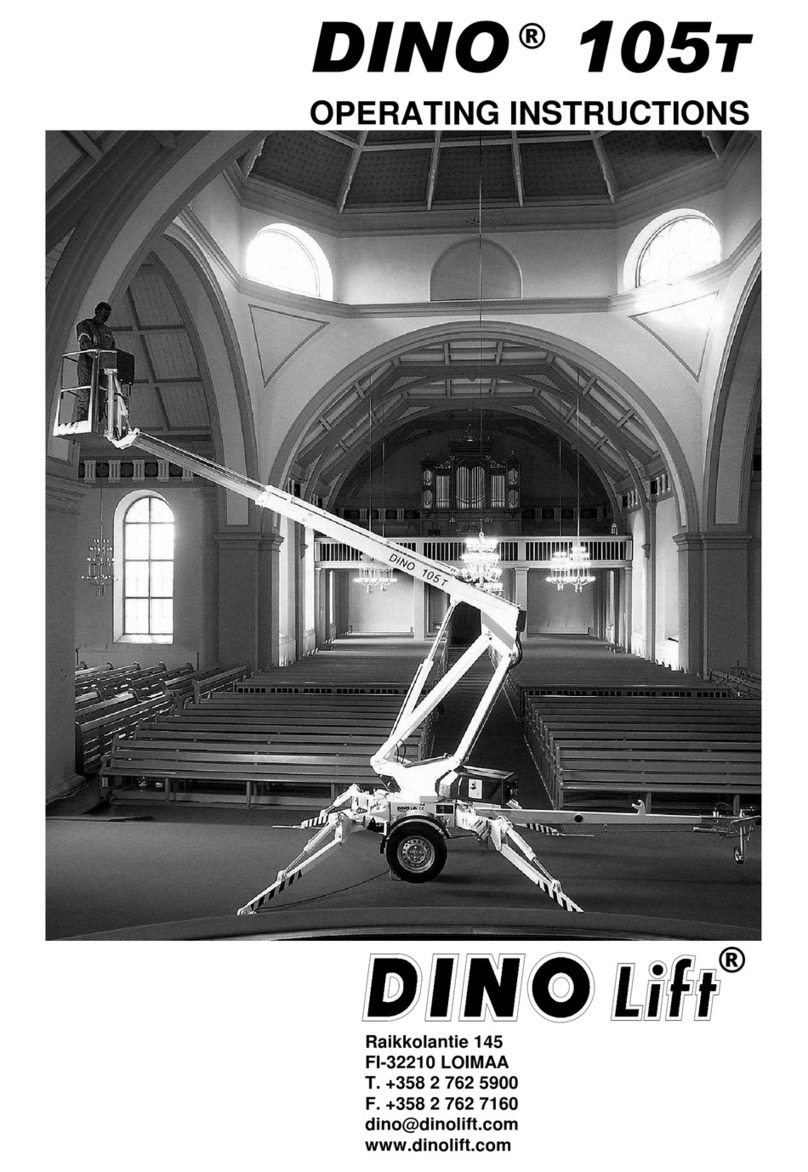 Dino lift DINO 105T operating instructions