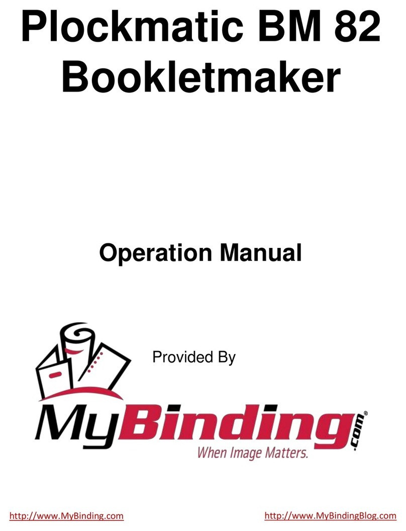 Plockmatic BM 82 Operation manuals