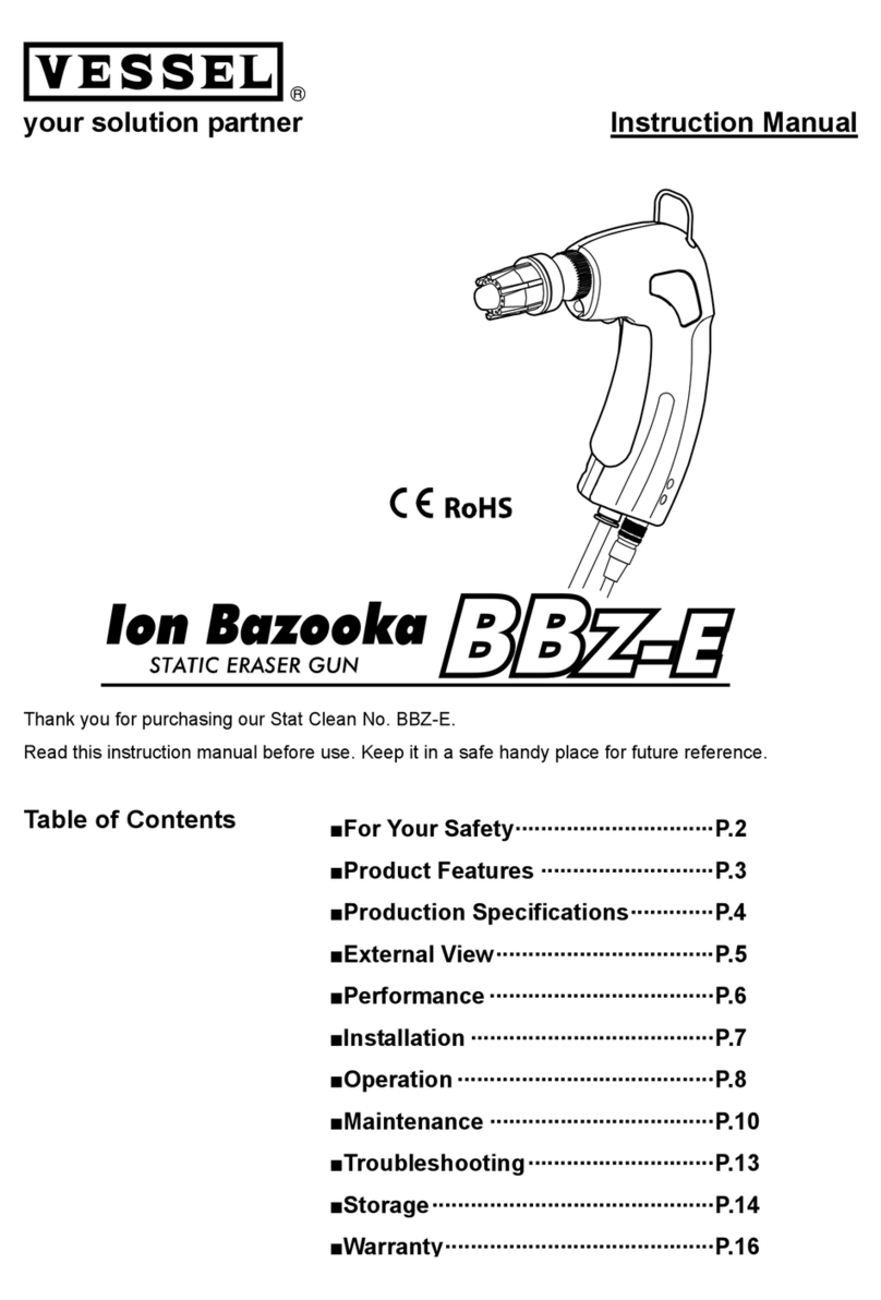 Vessel Ion Bazooka BBZ-E Instruction manuals