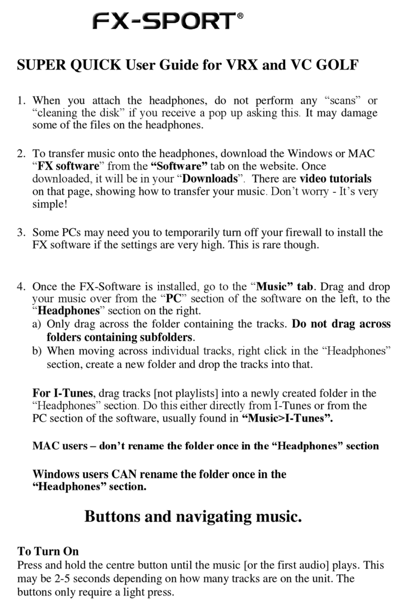 FX-Sport VRX Quick user guide