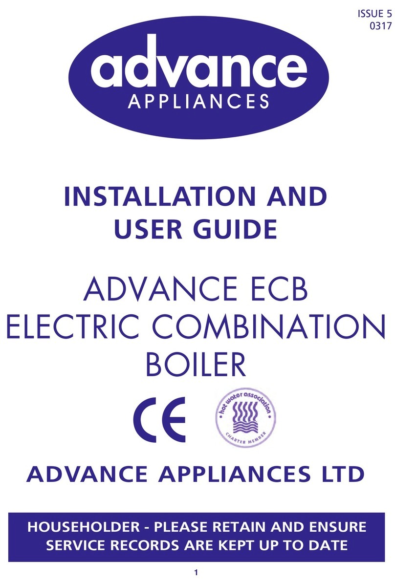 Advance Appliances ECB 210 Installation and user guide
