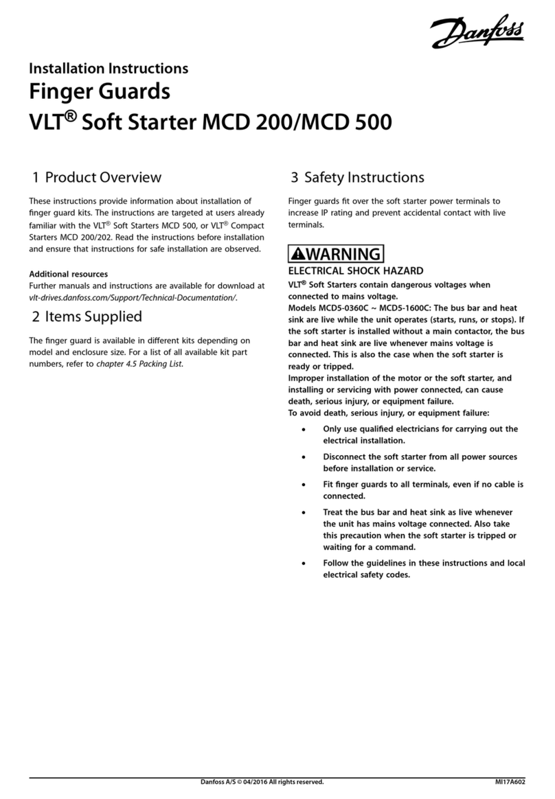 Danfoss VLT MCD 200 installation instructions
