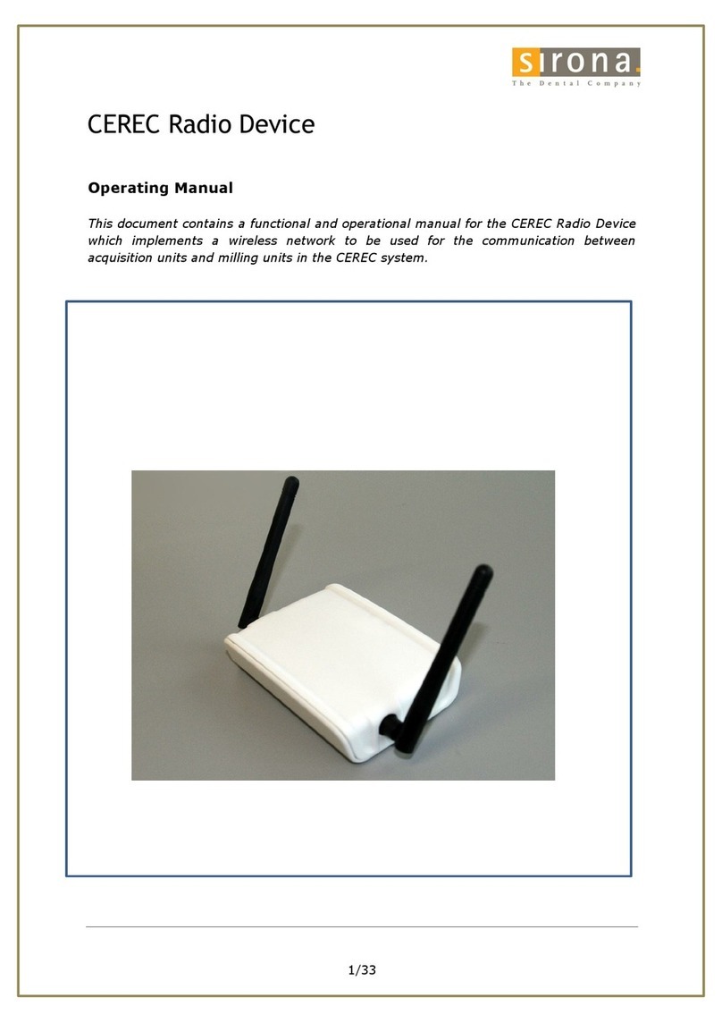 Sirona Cerec User manual