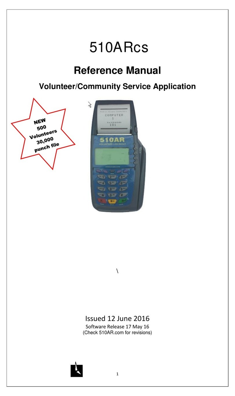 Card System Technologies 510ARcs Reference manual