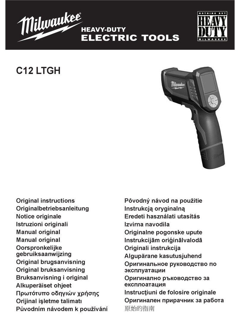 Milwaukee C12 LTGH Original instructions