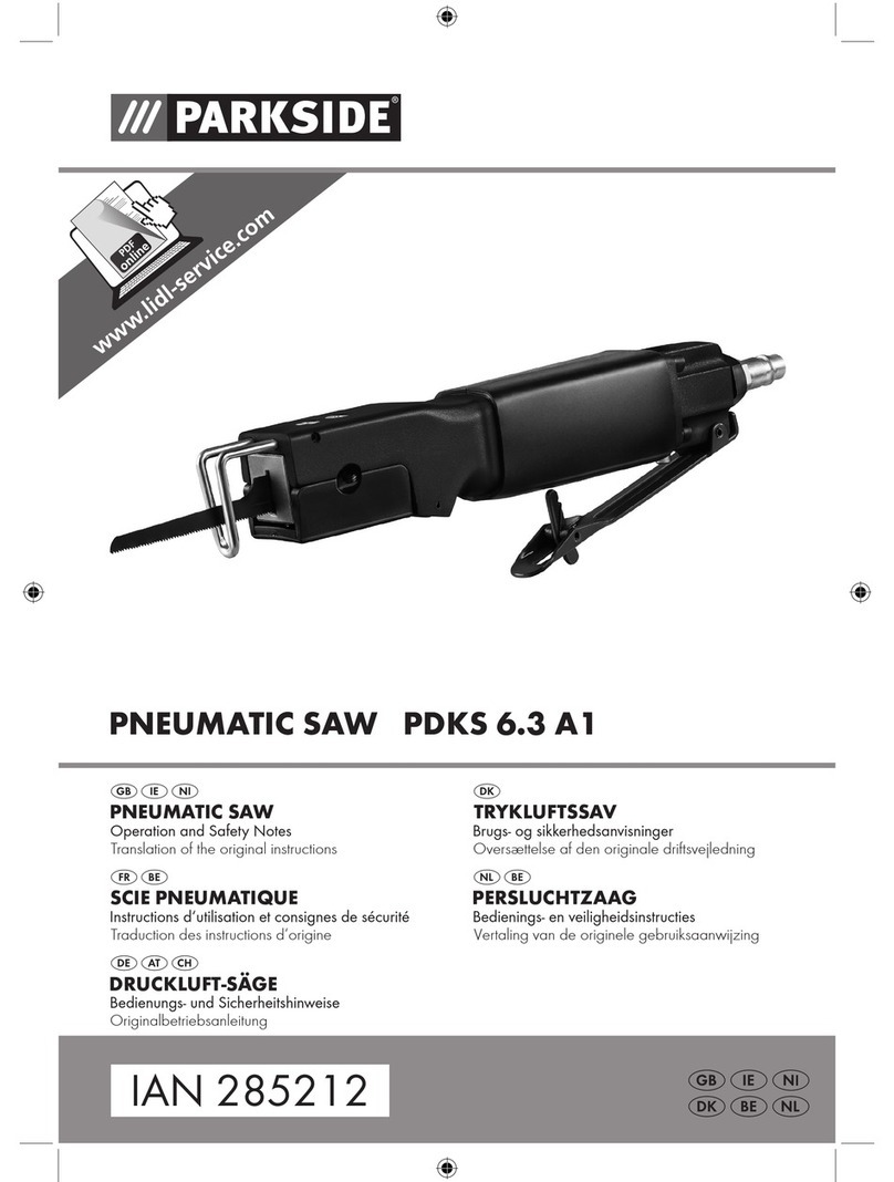 Parkside PDKS 6.3 A1 Operation and safety notes