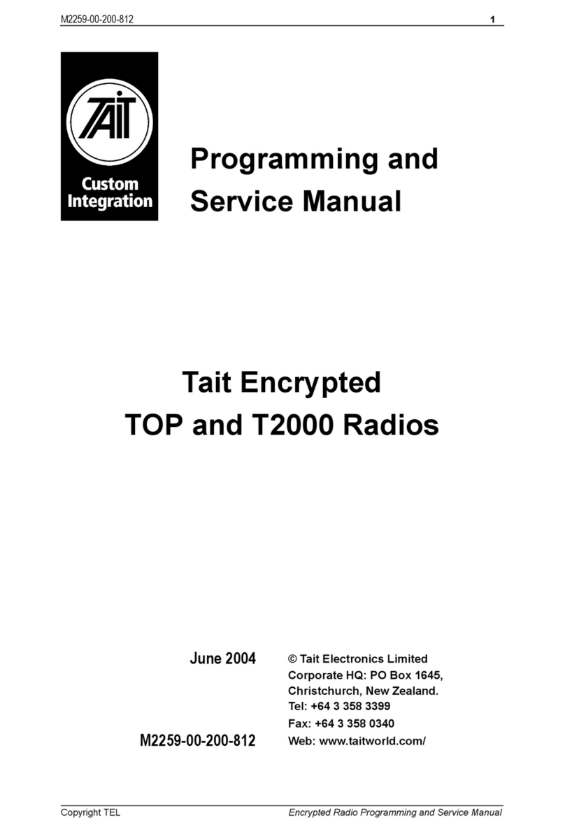 Tait TOP User manual Tait TOP User manual