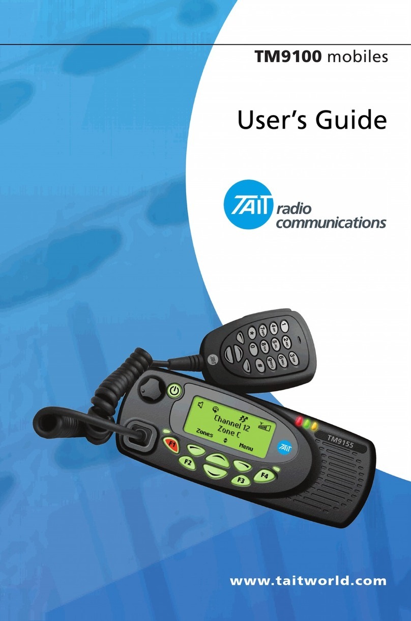 Tait TM9100 User manual