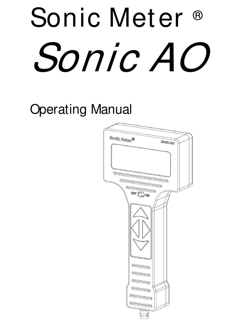 Sonic Meter Sonic AO User manual