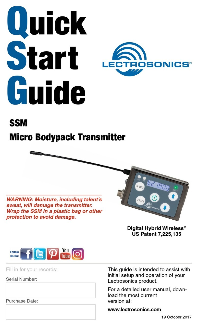 Lectrosonics SSM User manual