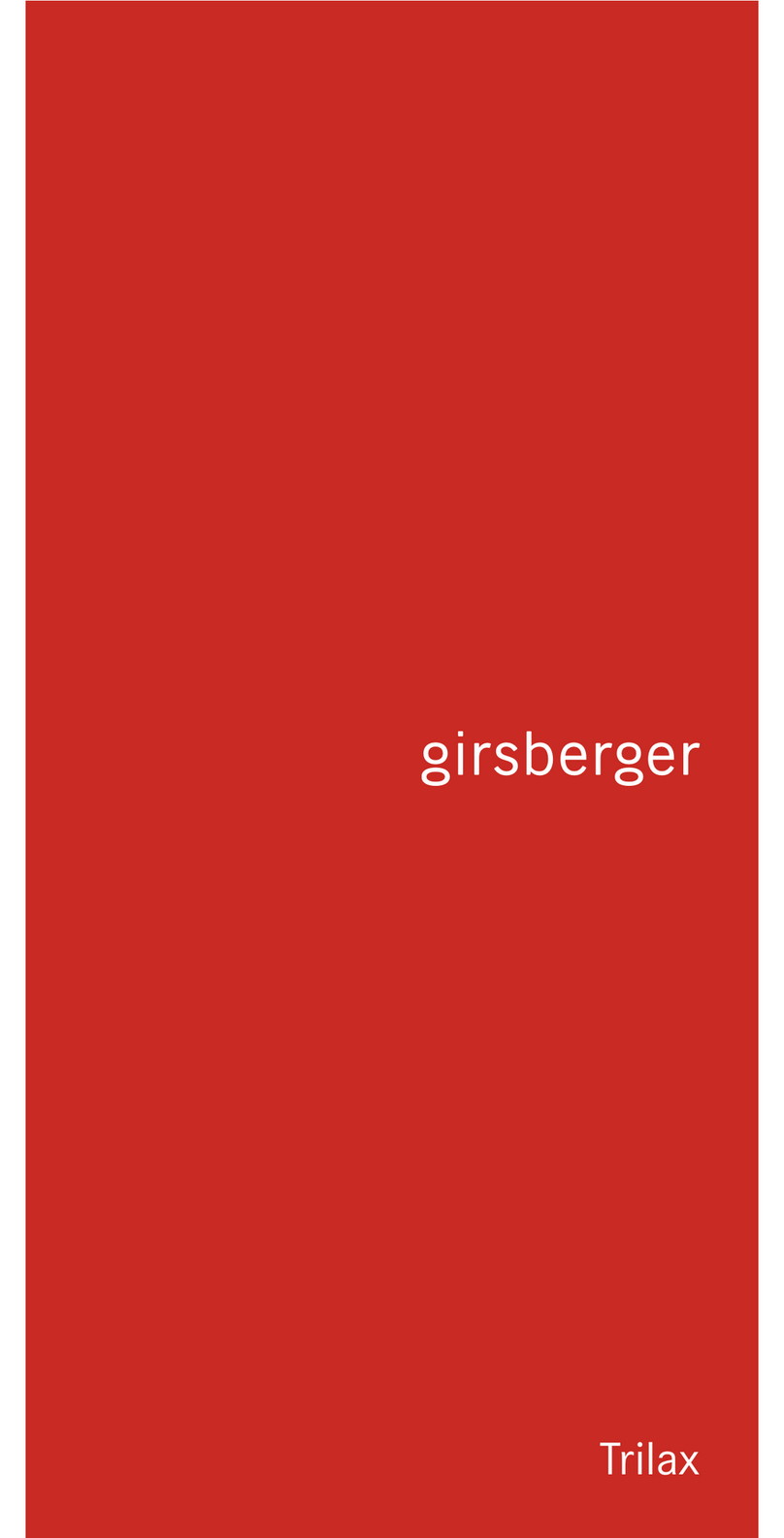 Girsberger Trilax instructions