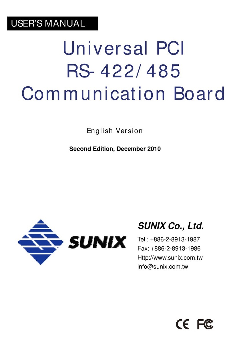 Sunix RS-422 user manual