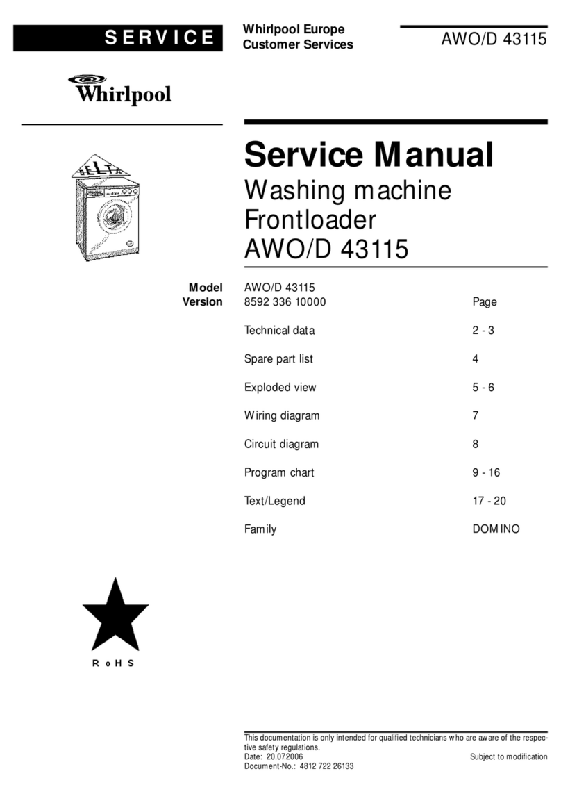 Whirlpool AWO/D 43115 User manual