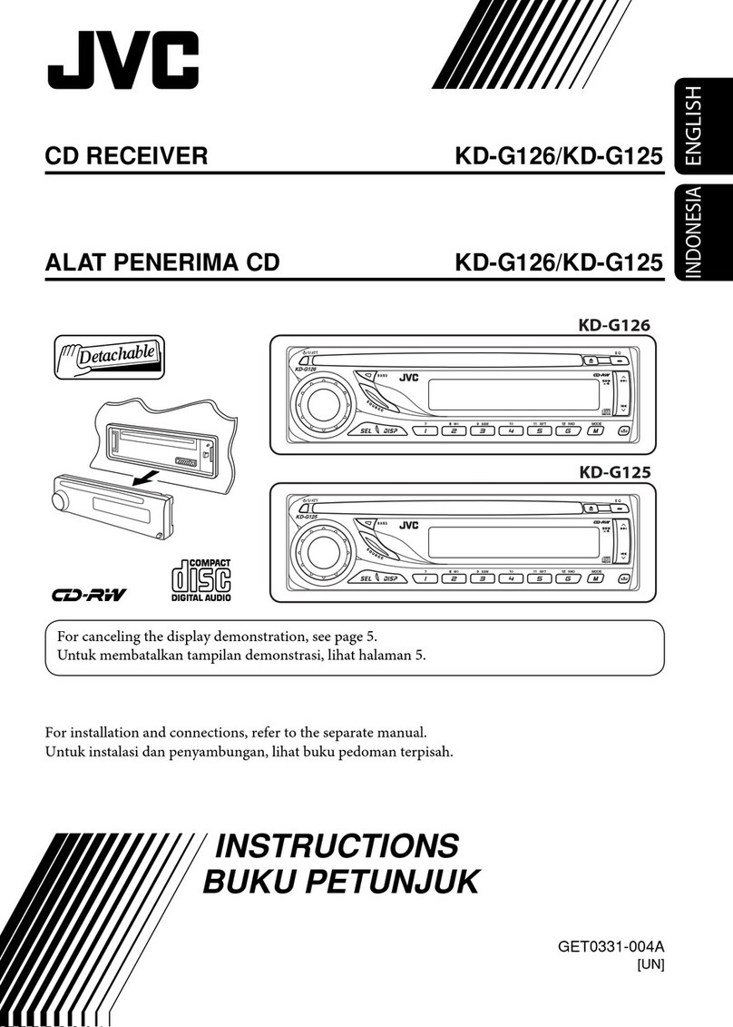 JVC KD-G126 User manual