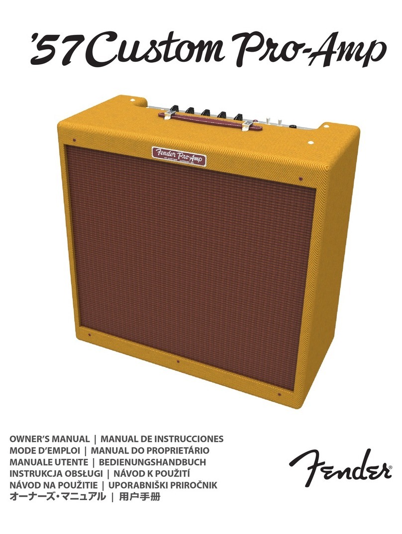 Fender '57 Custom Pro-Amp owner's manual