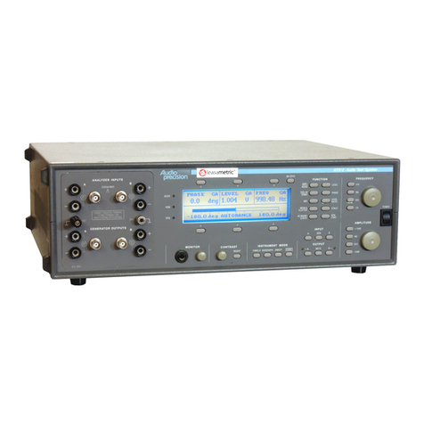 Audio Precision ATS-1 User manual