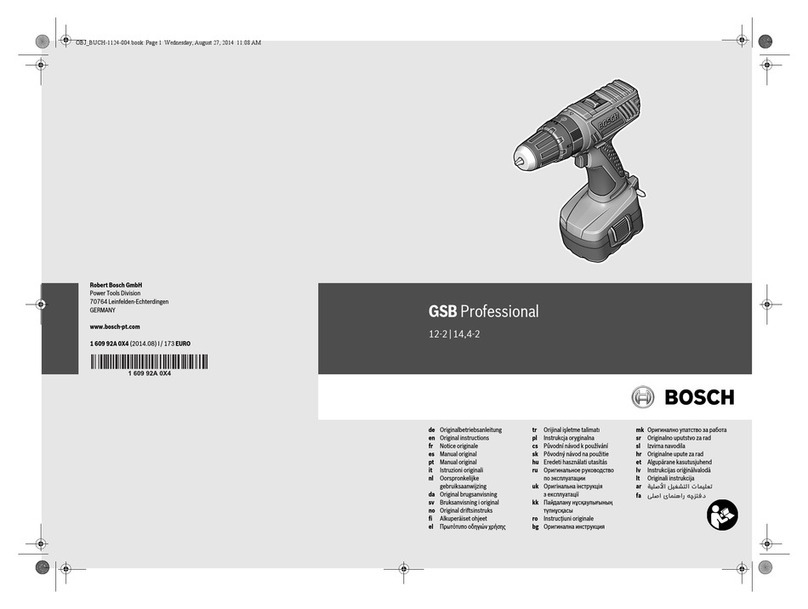 Bosch GSB Professional 12-2 User manual