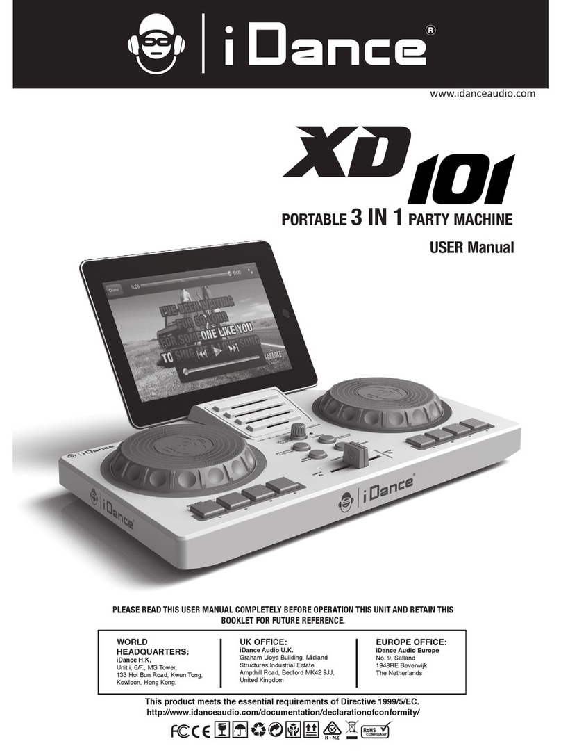 iDance XD 101 user manual