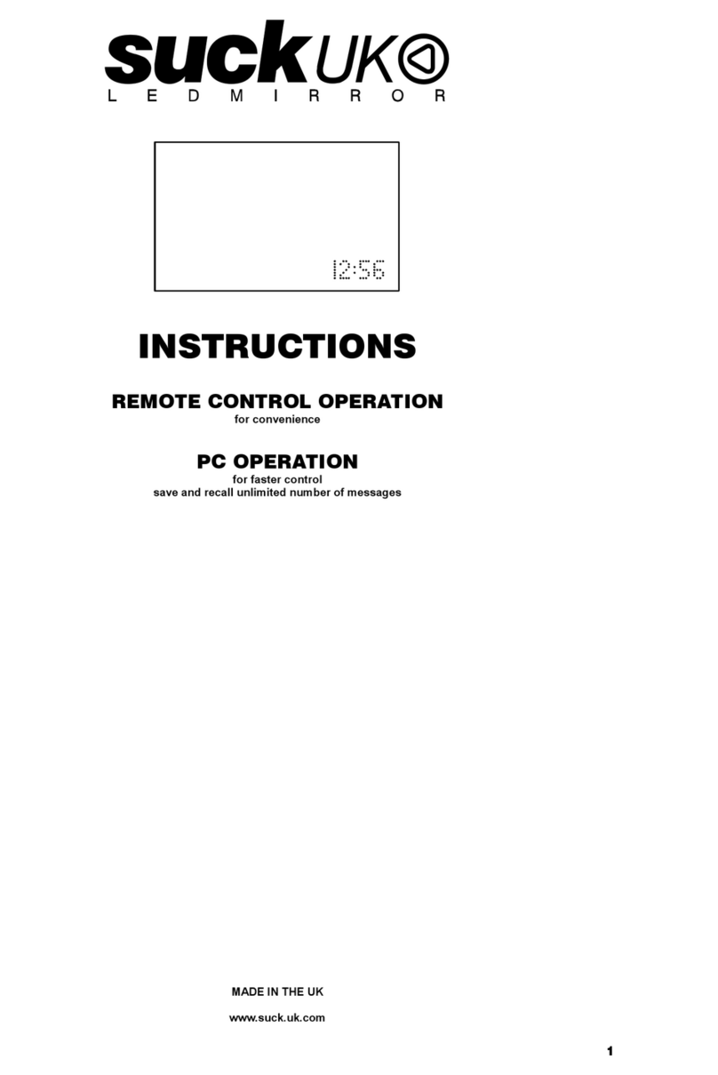 Suck UK LED Mirror instructions