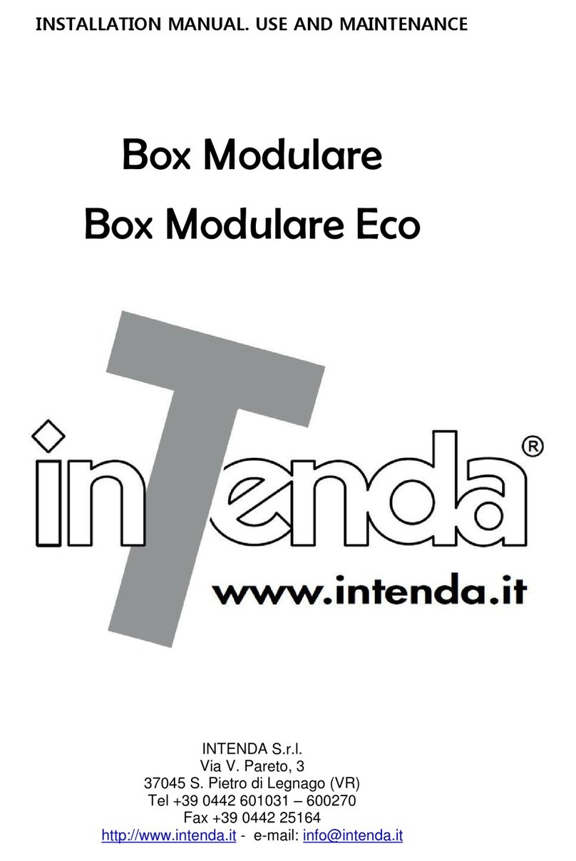 Intenda Box Modulare Installation, use and maintenance