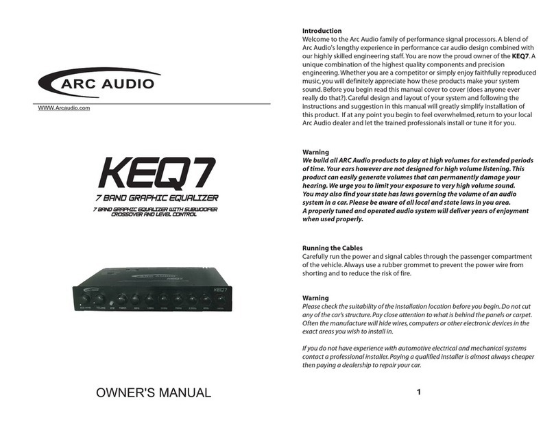 ARC Audio KEQ7 User manual