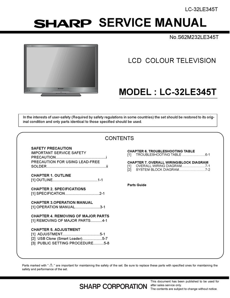Sharp LC-32LE345T User manual